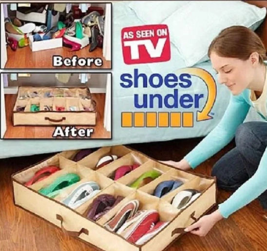 Under Bed Dust-proof Shoe Organizer